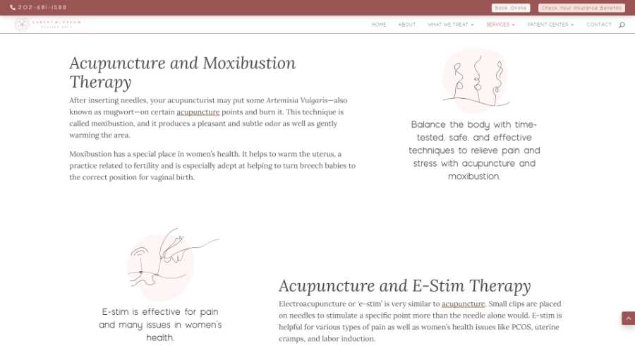 Cherry Blossom Healing Arts - desktop screenshot - acupuncture - 2