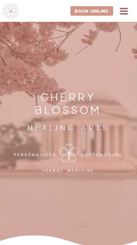 Cherry Blossom Healing Arts - mobile screenshot -  hm splash