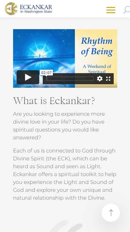 Eckankar in Washington State - mobile screenshot - What is Eckankar?