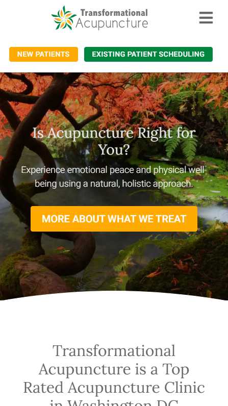Transformational Acupuncture - - mobile screenshot