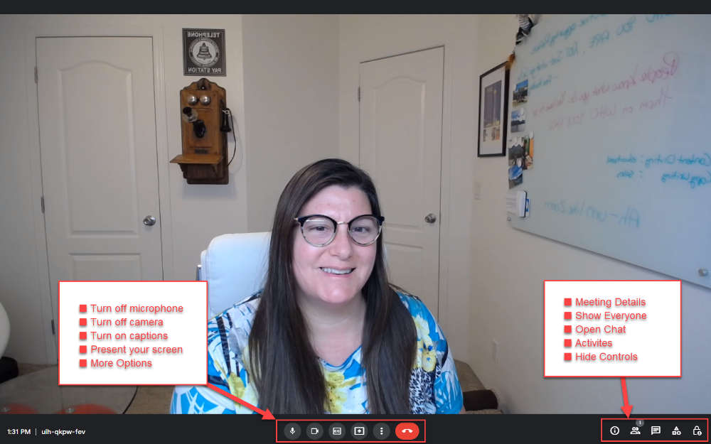 Google Meet - Interface
